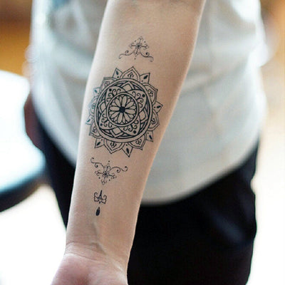Tatouage éphémère : Round Mandalas - Pack - ArtWear Tattoo - Tatouage temporaire