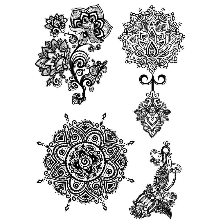 Tatouage éphémère : Sacred Mandalas - Pack - ArtWear Tattoo - Tatouage temporaire