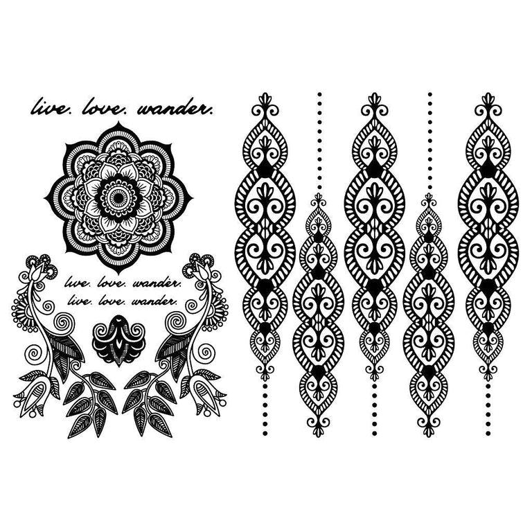 Tatouage éphémère : Wander Mandalas - Pack - ArtWear Tattoo - Tatouage temporaire