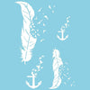 Tatouage éphémère : White Collection - Anchor, Feathers & Birds - Pack - ArtWear Tattoo - Tatouage temporaire