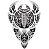 Tatouage éphémère : Polynesian Manta Ray - ArtWear Tattoo - Tatouage temporaire
