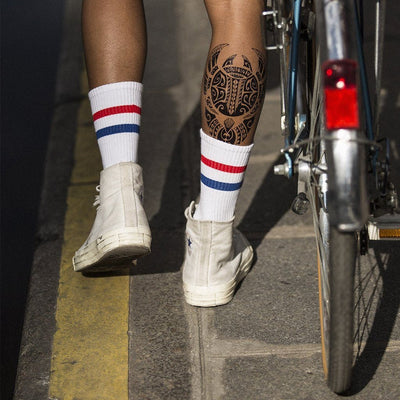Tatouage éphémère : Polynesian Manta Ray - ArtWear Tattoo - Tatouage temporaire