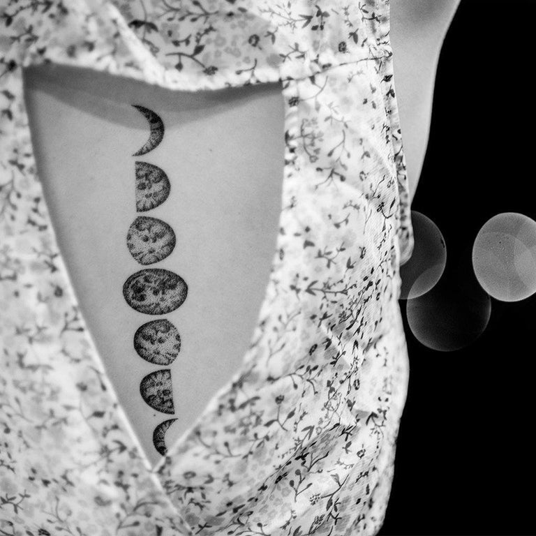 Tatouage éphémère : Moon Phase - ArtWear Tattoo - Tatouage temporaire
