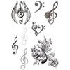 Tatouage éphémère : Music Notes - Pack - ArtWear Tattoo - Tatouage temporaire