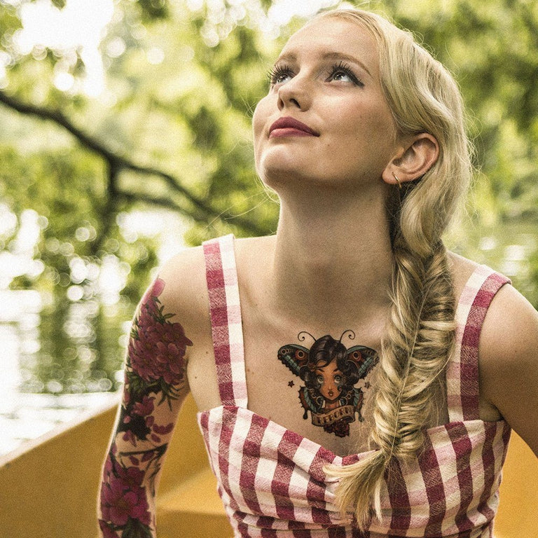 Tatouage éphémère : Butterfly Woman - Pack - ArtWear Tattoo - Tatouage temporaire