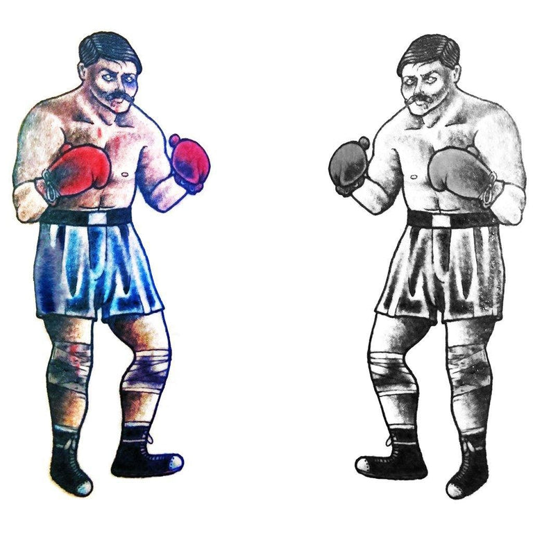 Tatouage éphémère : Vintage Boxer - Pack - ArtWear Tattoo - Tatouage temporaire