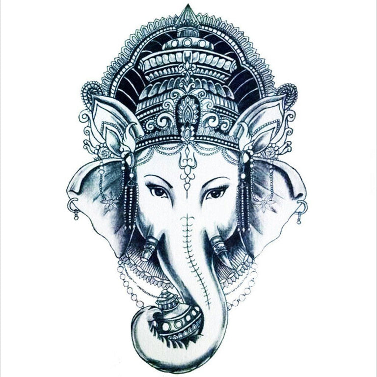 Tatouage éphémère : Elephant God Ganesha - ArtWear Tattoo - Tatouage temporaire