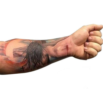 Tatouage éphémère : Jesus Cross 3D - ArtWear Tattoo - Tatouage temporaire