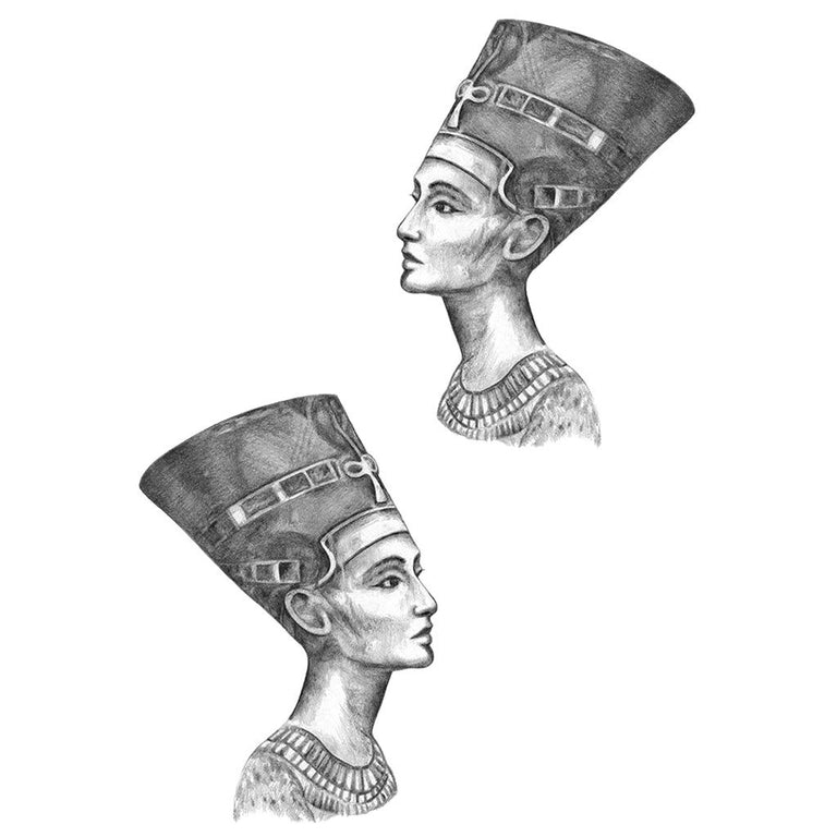 Tatouage éphémère : Queen Nefertiti - ArtWear Tattoo - Tatouage temporaire