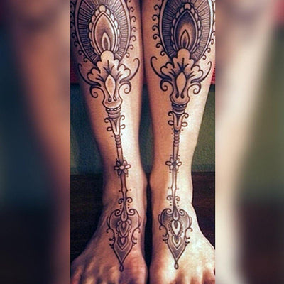 Tatouage éphémère : Feather & Arrow Sleeve - Pack - ArtWear Tattoo - Tatouage temporaire