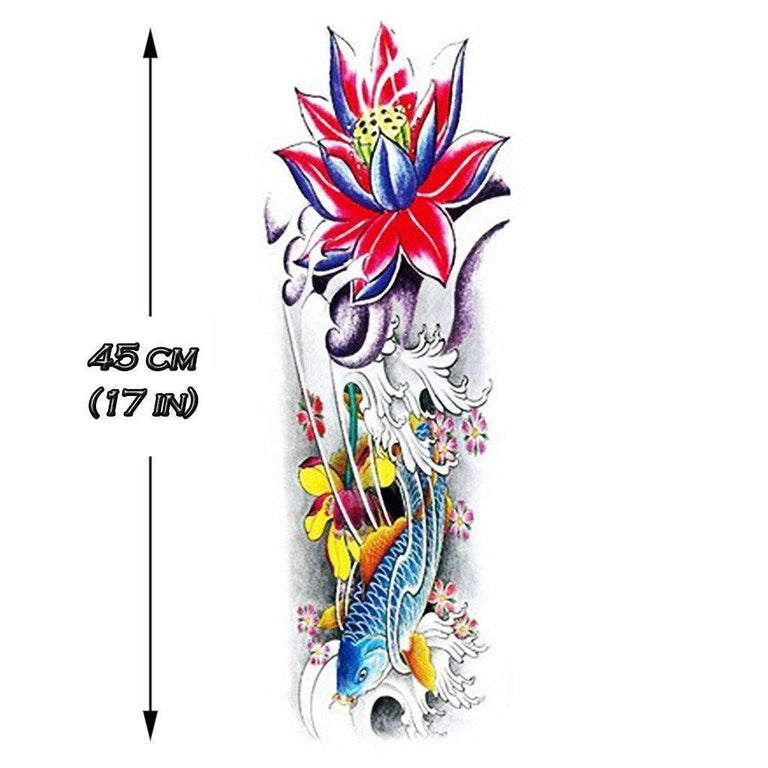 Tatouage éphémère : Koi Fish - Sleeve 2 - ArtWear Tattoo - Tatouage temporaire
