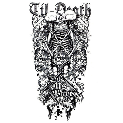 Tatouage éphémère : Until Death Do Us Part - ArtWear Tattoo - Tatouage temporaire