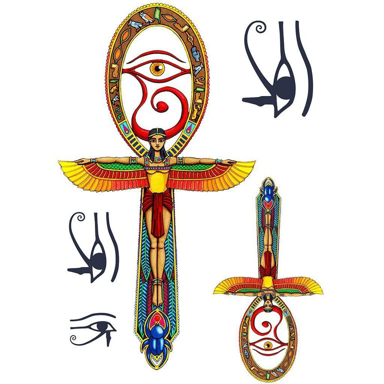 Tatouage éphémère : Ankh & Orus Eye - Pack - ArtWear Tattoo - Tatouage temporaire