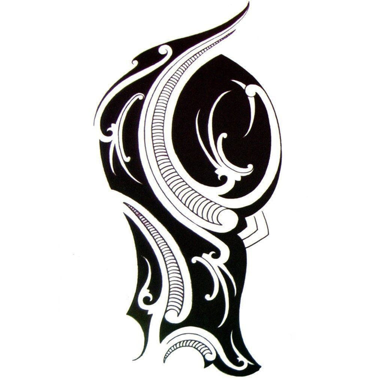 Tatouage éphémère : Black Tribal Shoulder - ArtWear Tattoo - Tatouage temporaire