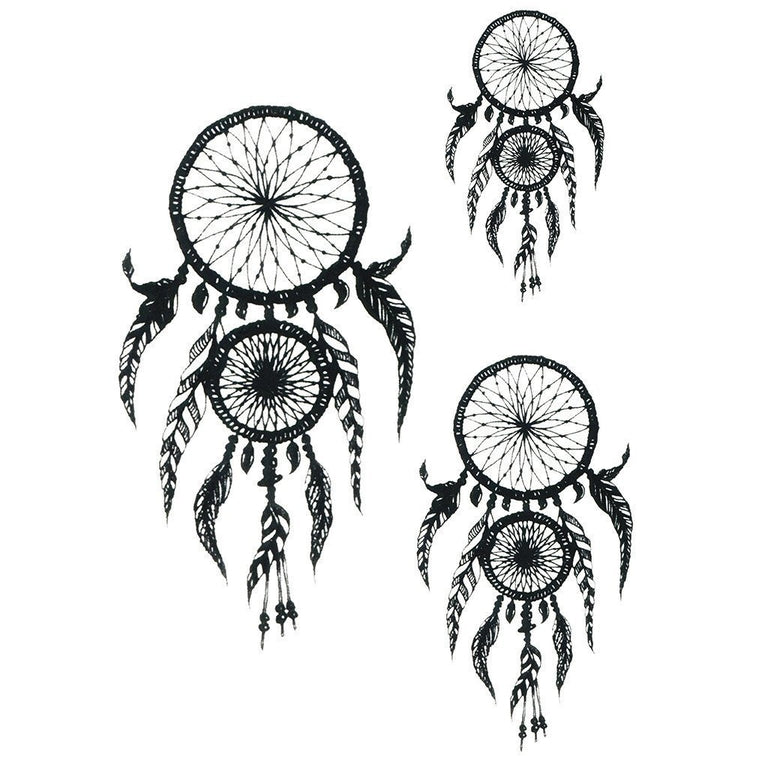 Tatouage éphémère : Indian Dreamcatcher Pack - ArtWear Tattoo - Tatouage temporaire