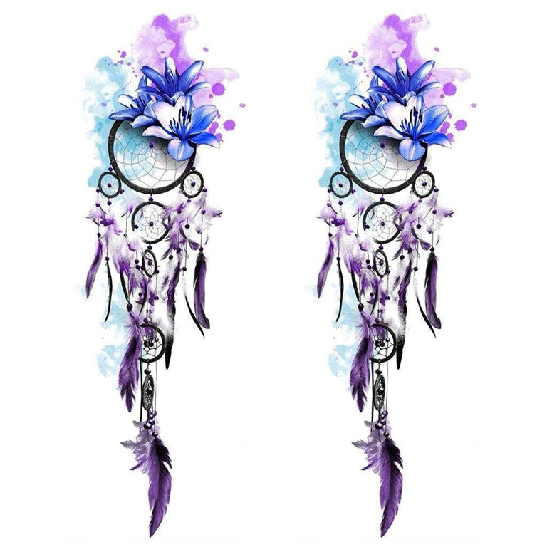 Tatouage éphémère : Lotus Dreamcatcher - Pack - ArtWear Tattoo - Tatouage temporaire