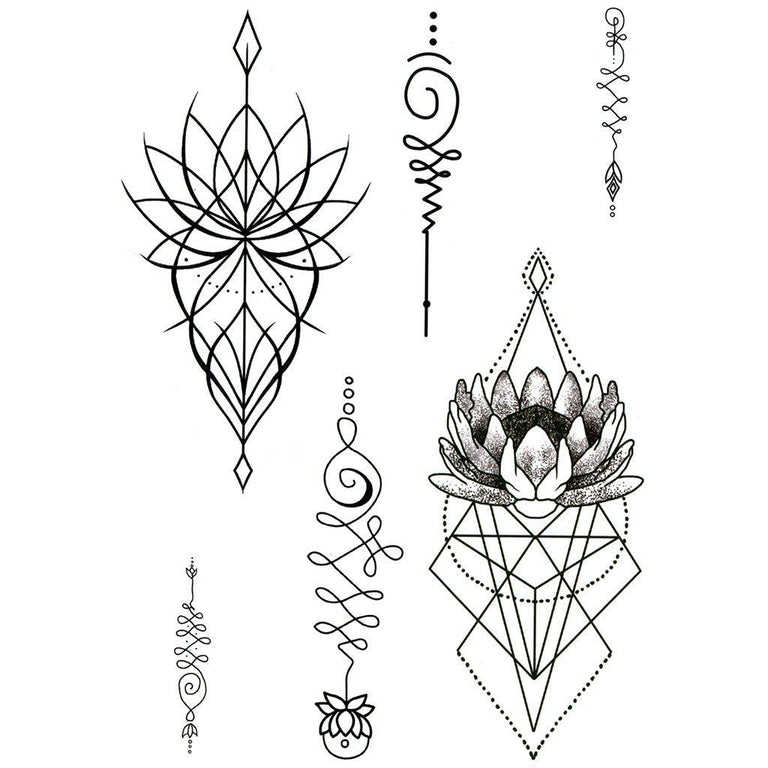 Tatouage éphémère : Unalome - Pack - ArtWear Tattoo - Tatouage temporaire