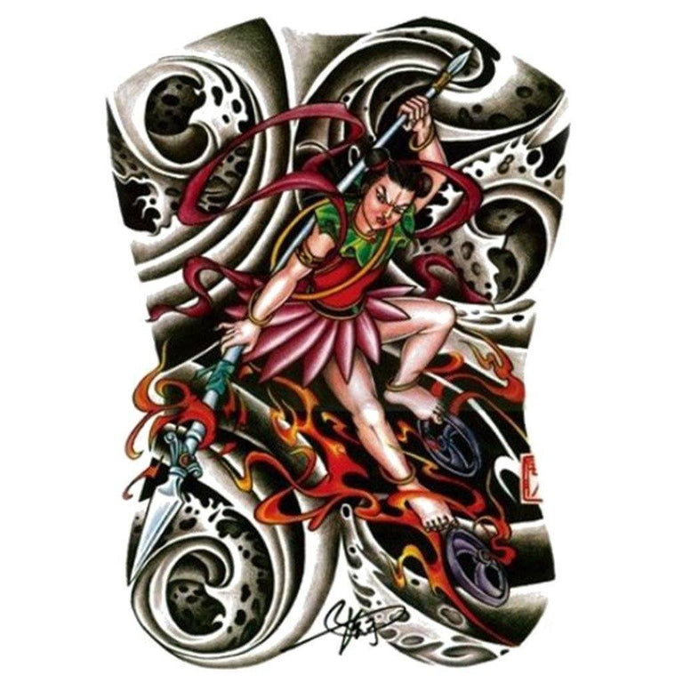 Tatouage éphémère : Warrior Lady - ArtWear Tattoo - Tatouage temporaire