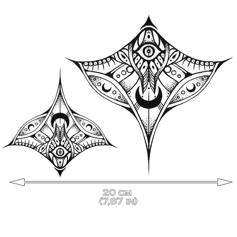 Tatouage éphémère : Manta Ray - Pack - ArtWear Tattoo - Tatouage temporaire