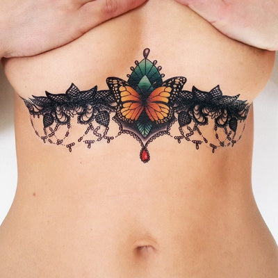 Tatouage éphémère : Sexy Underboob Color 3 - ArtWear Tattoo - Tatouage temporaire